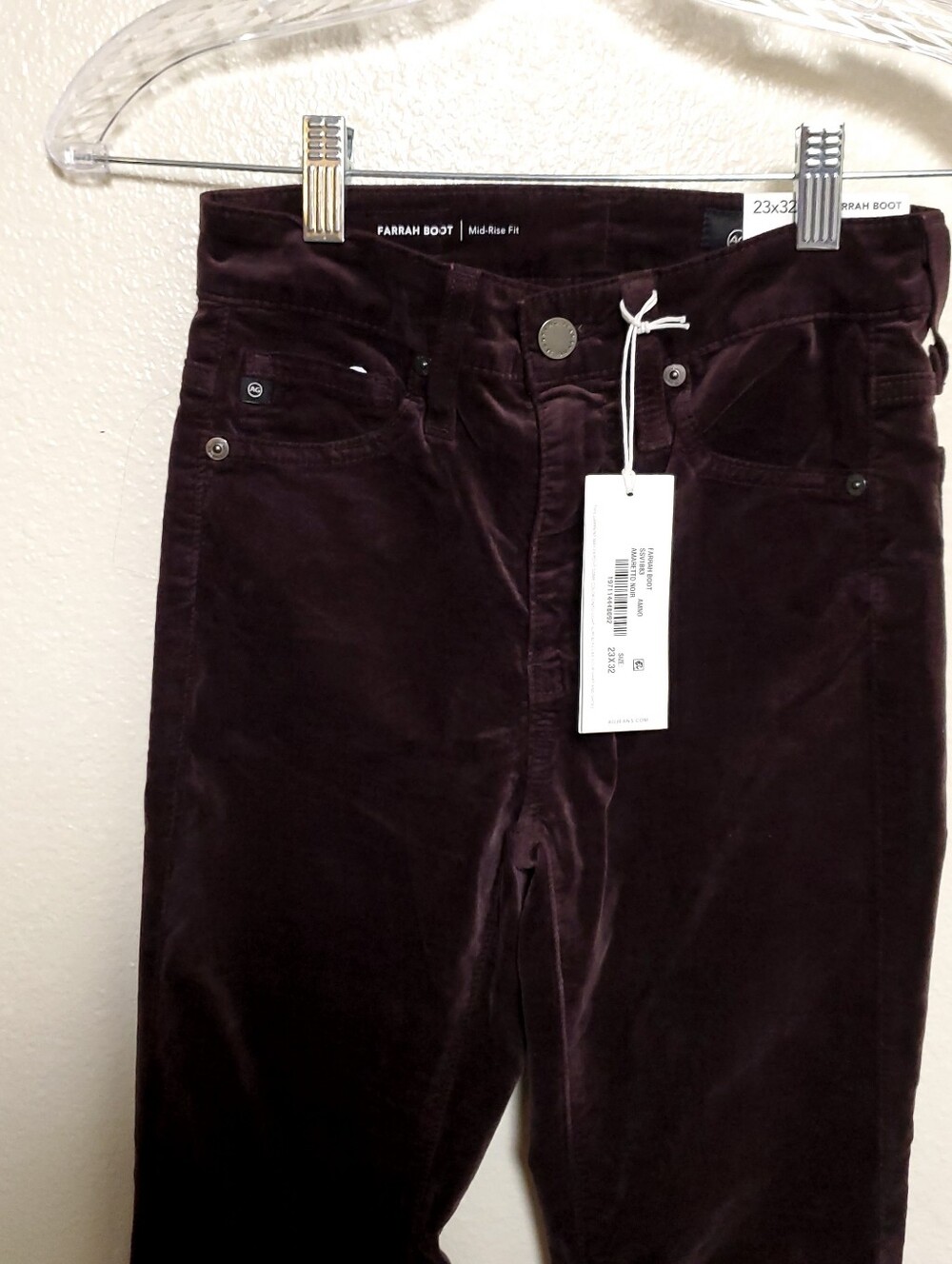 NWT AG Adriano Goldschmied TALL Long Farrah Boot Chocolate Brown Bootcut Pants - Picture 4 of 14